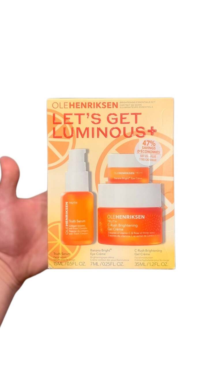 Ole Henriksen Let's Get Luminous+Brightening Vitamin C Essentials Set 3Piece Kit